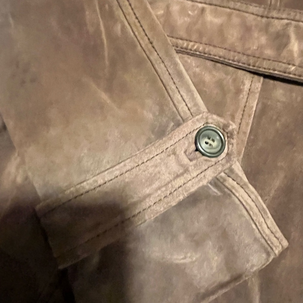Miu Miu Chcolate Brown Suede Trench Coat - Picture 5 of 6